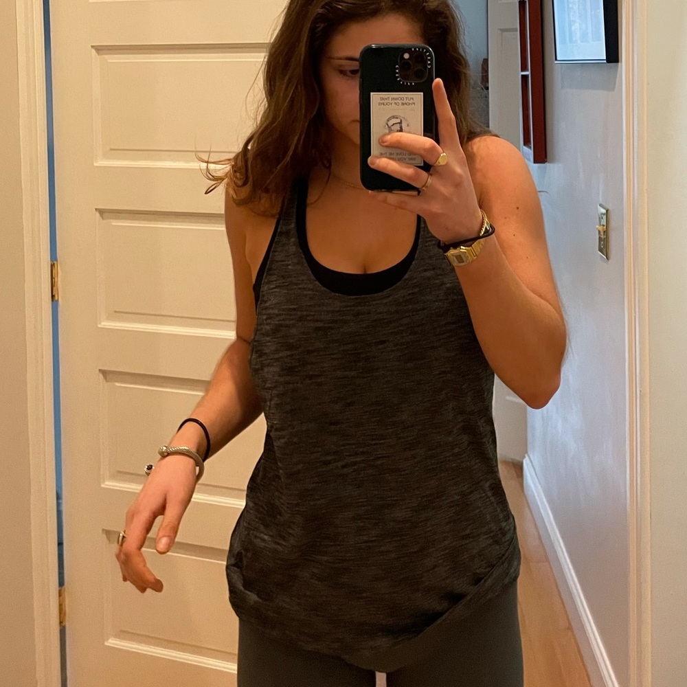 Grey Lululemon Flowy Workout Tank